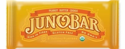 JunoBar, Peanut Butter Cookie, Peanut Butter Cookie JunoBar, Gluten Free, No GMO's, High in Fiber, BumbleBar, BumbleBars