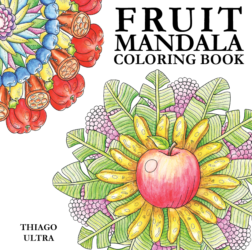 Fruit Mandalas, Fruit Mandala Coloring Book, Coloring Book, BumbleBar, Liz Ward