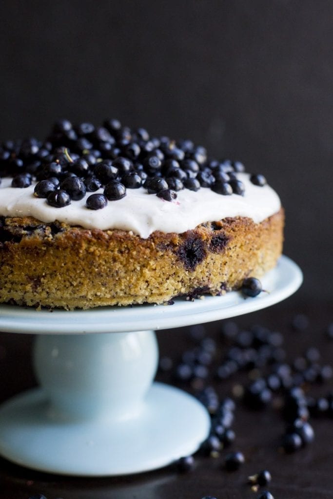 Gluten Free Blueberry Almond Cake, Gluten Free Cake, Blueberry Cake, BumbleBar