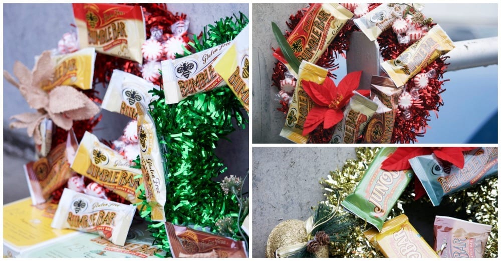 BumbleBar Wreaths, BumbleBar, Christmas Wreath,  Energy Bars