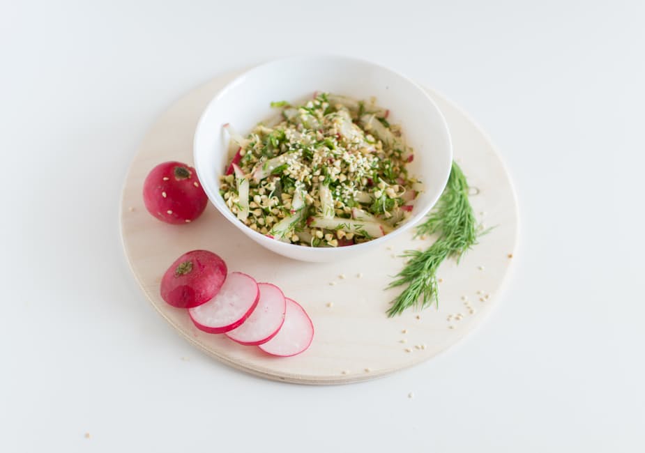 Penne Salad, Radish, Gluten Free Cities, BumbleBar, Gluten Free