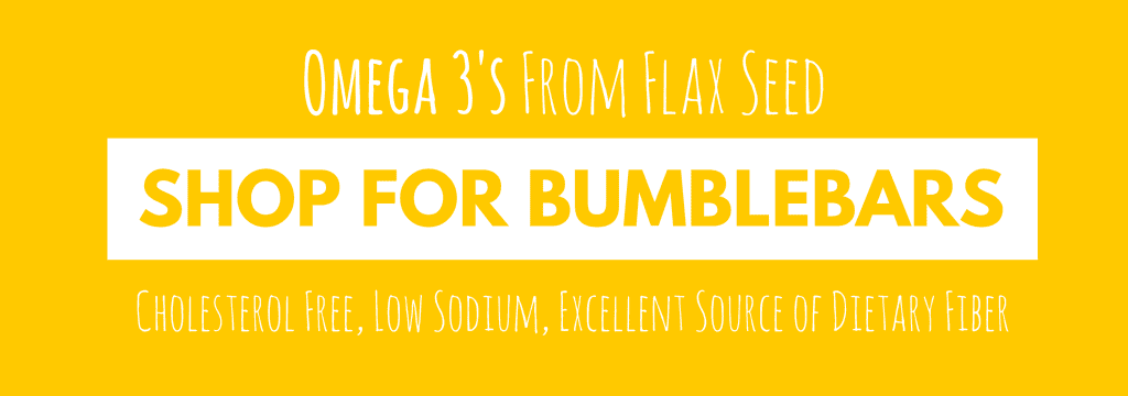 Omega 3's from Flax Seed BumbleBars Cholesterol Free, Low Sodium, Fiber