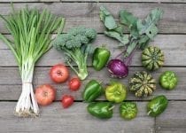 Fresh peppers, broccoli, scallions, and more.